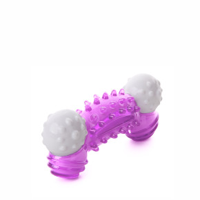 Nylonová kost s TPR gumou fialová, odolná (nylonová) hračka s termoplastickou pryží