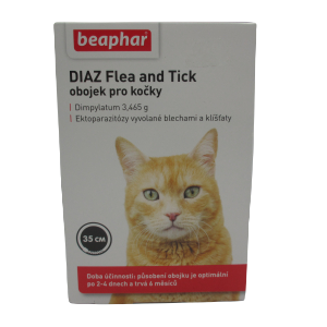 Beaphar DIAZ antiparazitní obojek pro kočky 35cm
