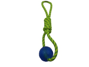Aqua Toy lano s gumovým míčkem, plovoucí, o 6 × 40 cm, polyester/TPR