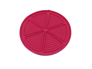 Lick´n´Snack KRUH s přísavkami - podložka k pomalému krmení, 18 cm, TPR/plast, pink